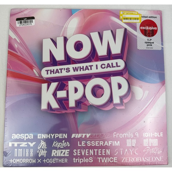 NOW That's What I Call K-POP Vinyl Record Target Exclusive Opaque Pink Limited - Picture 1 of 5